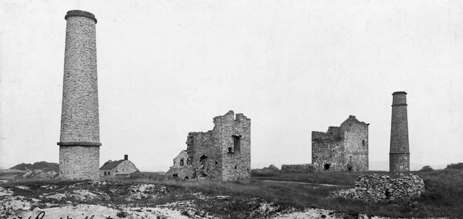 High Rake Mine, Windmill. Taken in the 1920s