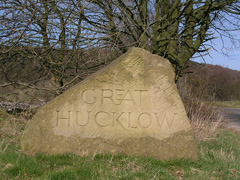 Picture of Great Hucklow village marker stone