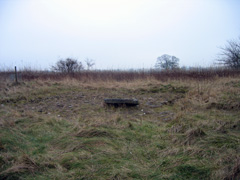 Picture of excavated ore crushing circle at High Rake Mine, Windmill