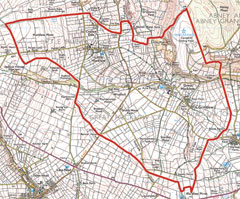 Map of Hucklow Parish