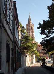 Toulouse street and cathedral